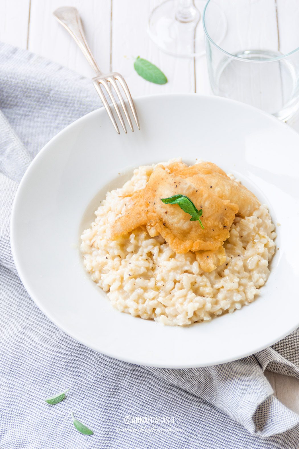 Risotto con il pesce persico