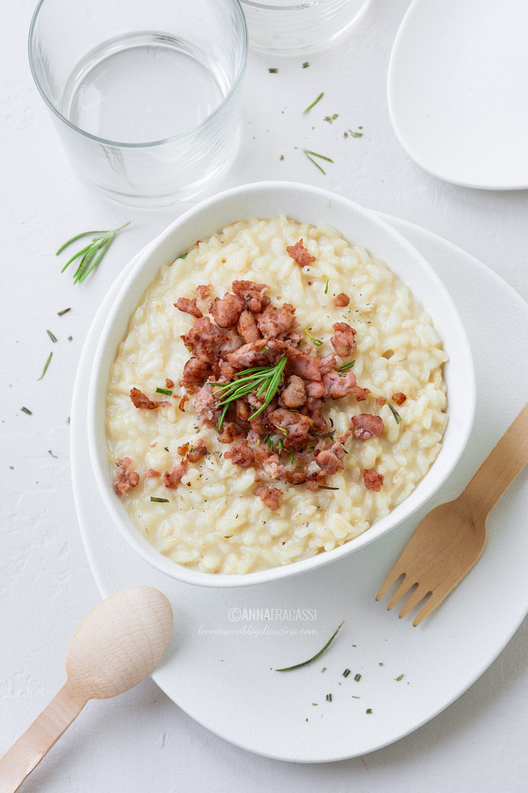 risotto con salsiccia e stracchino