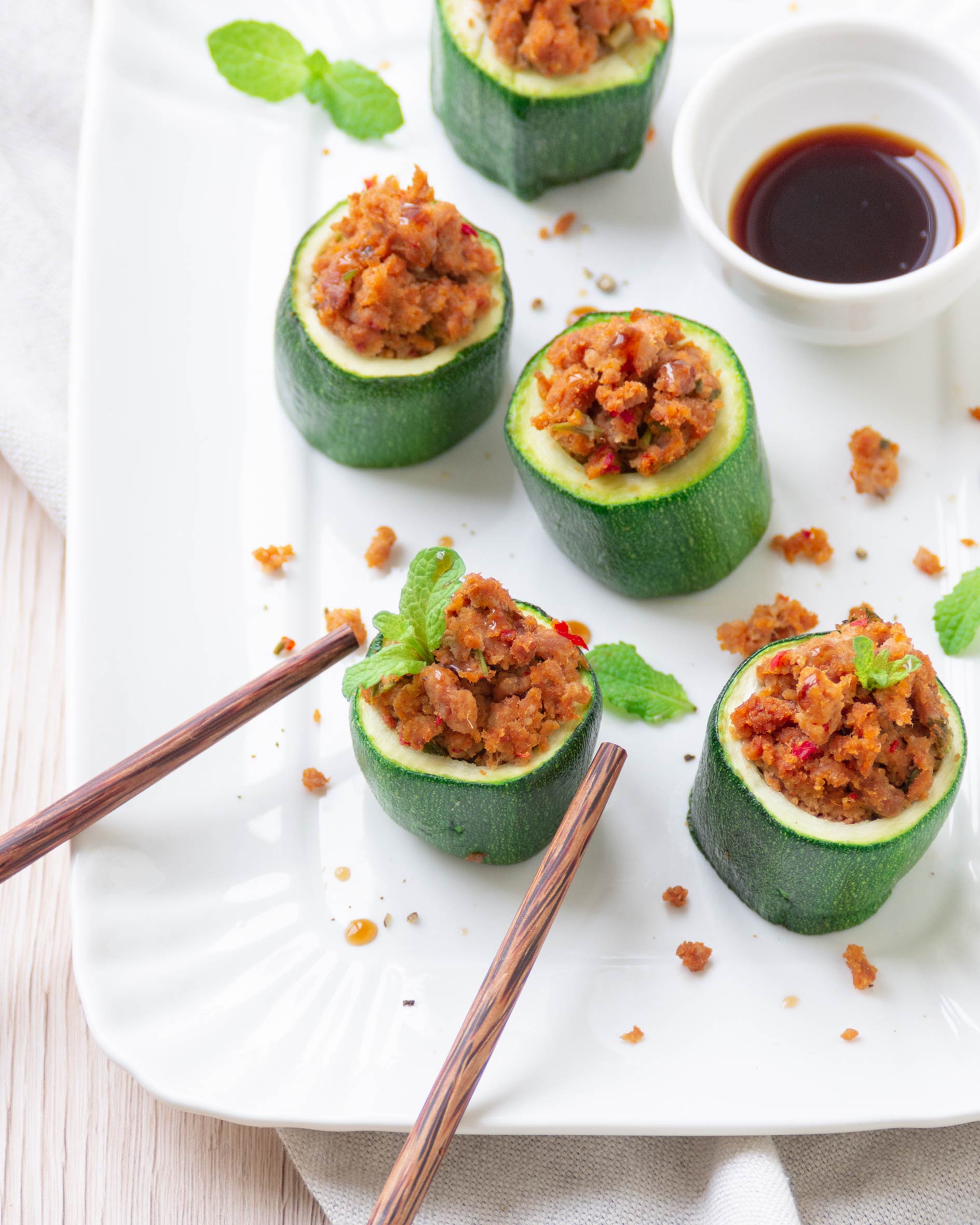 Finger food di zucchine ripiene