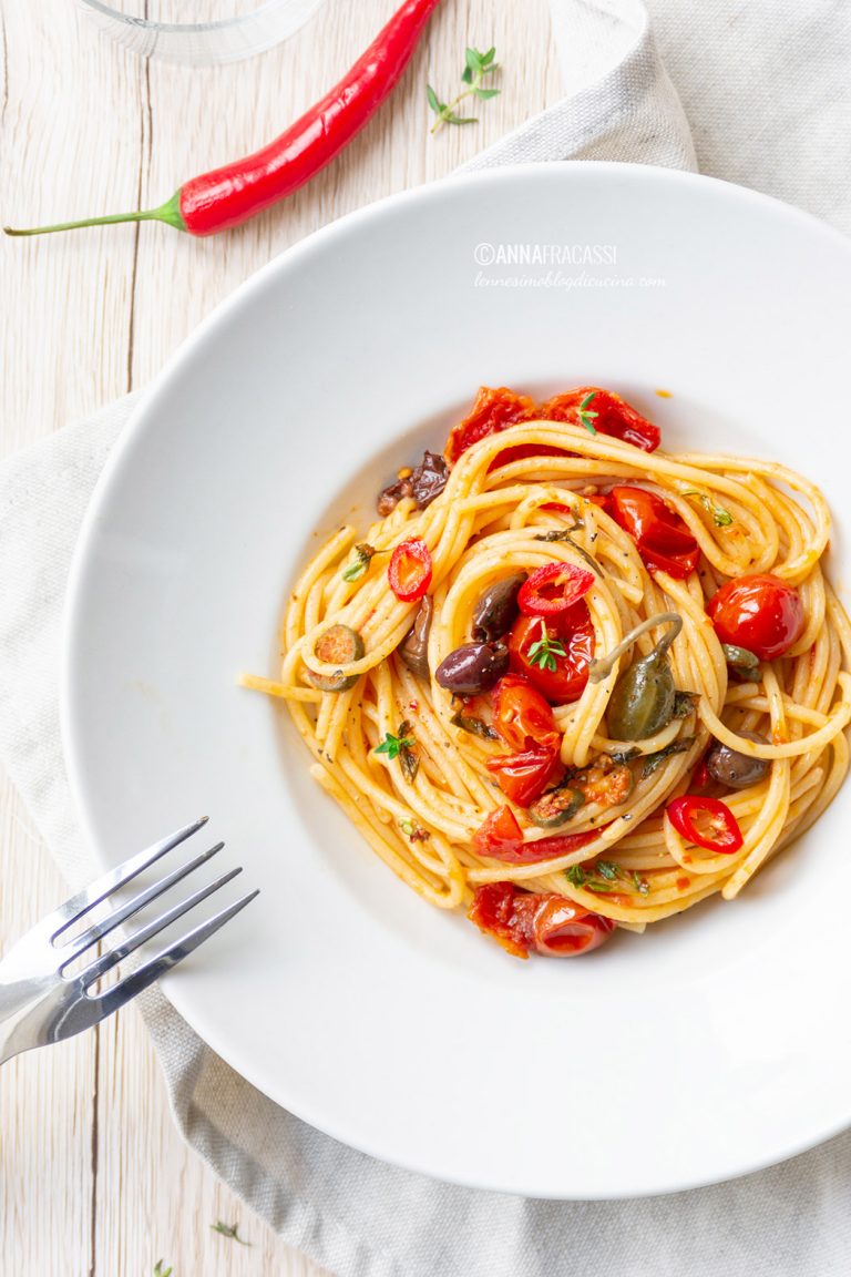 spaghetti alla puttanesca: la mia ricetta