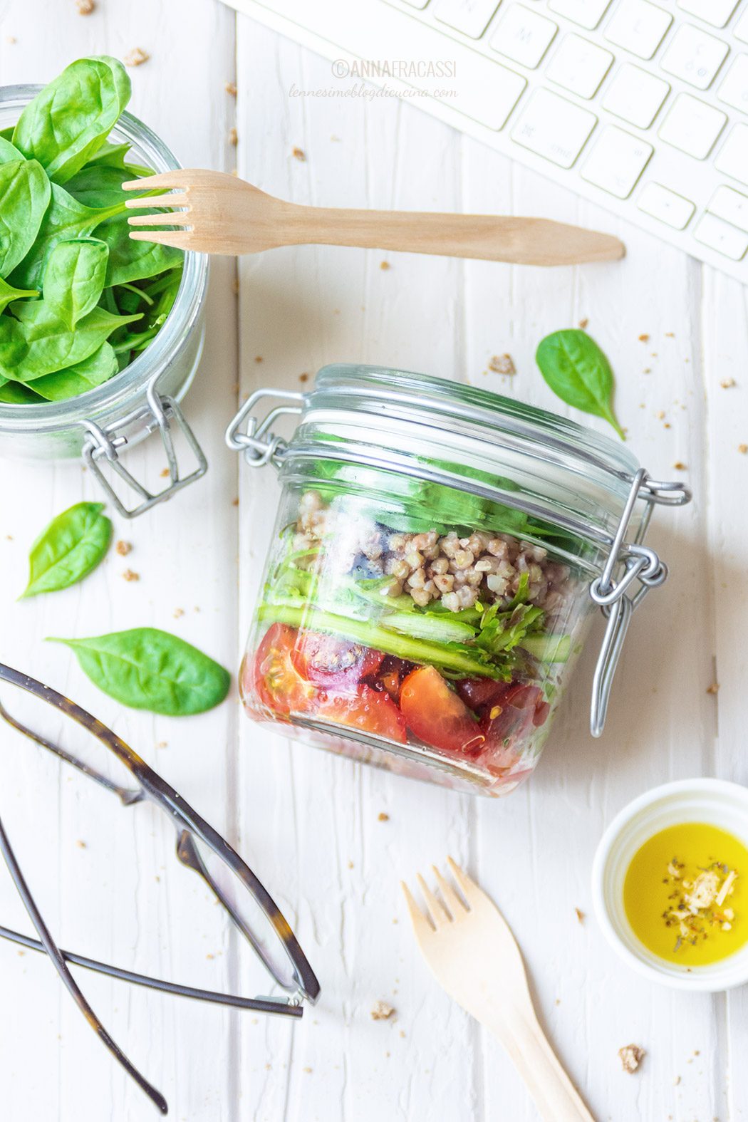 Insalata in barattolo: la mia "salad in a jar"