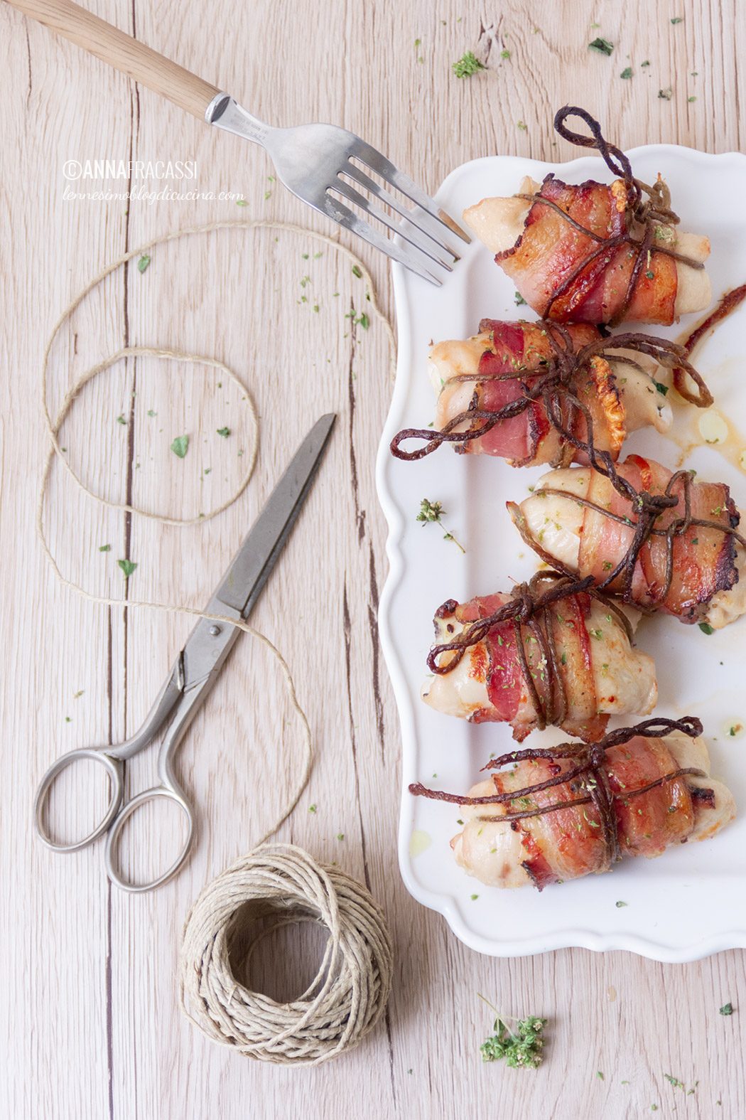 Involtini di pollo, in padella o al forno