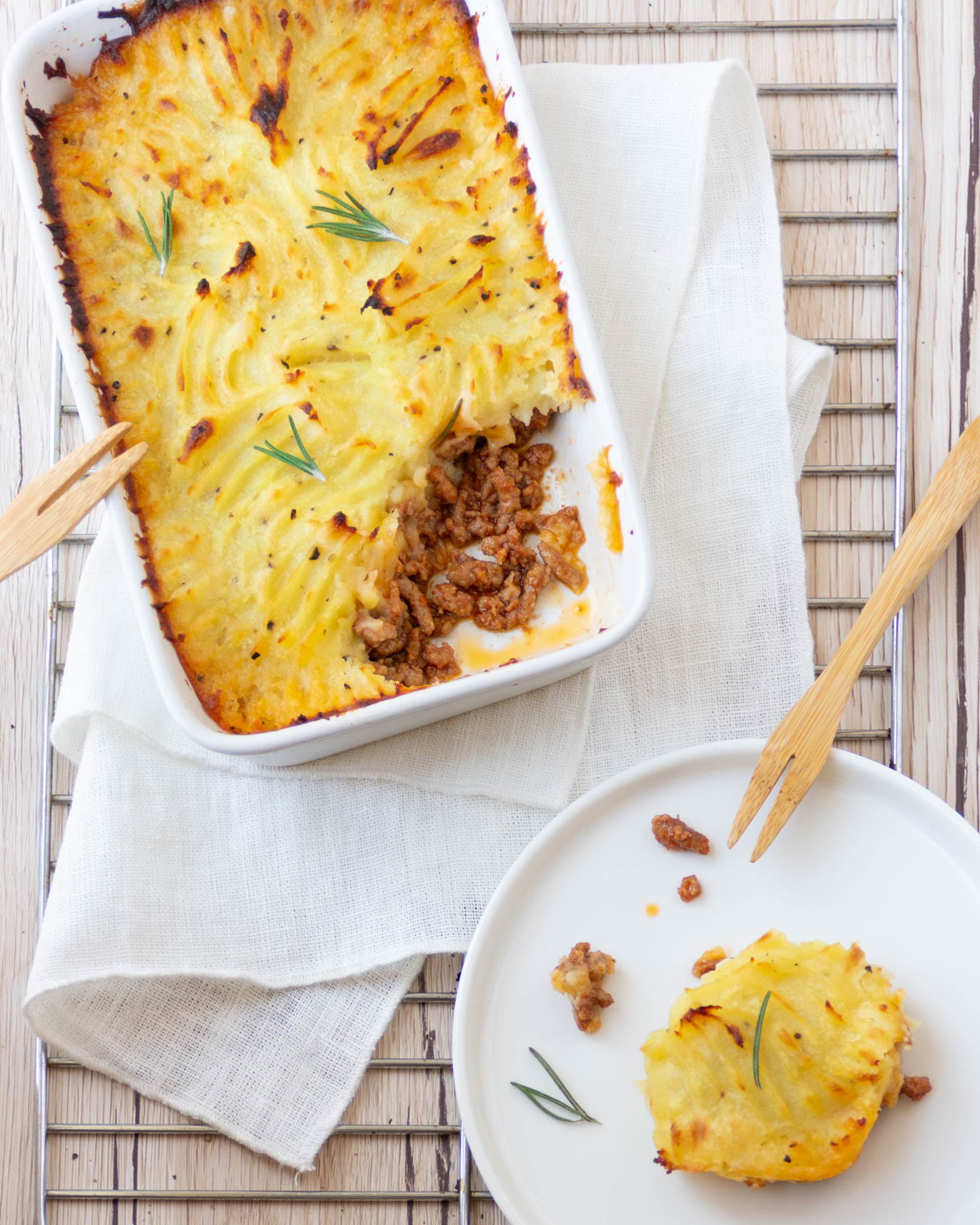 La mia ricetta della shepherd’s pie di manzo e maiale