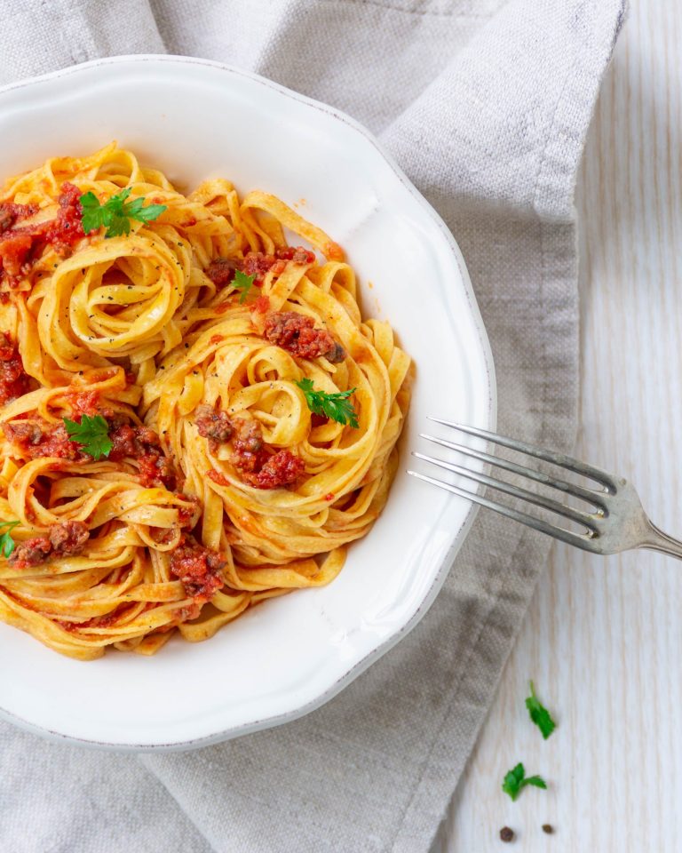 Pasta al ragù di agnello