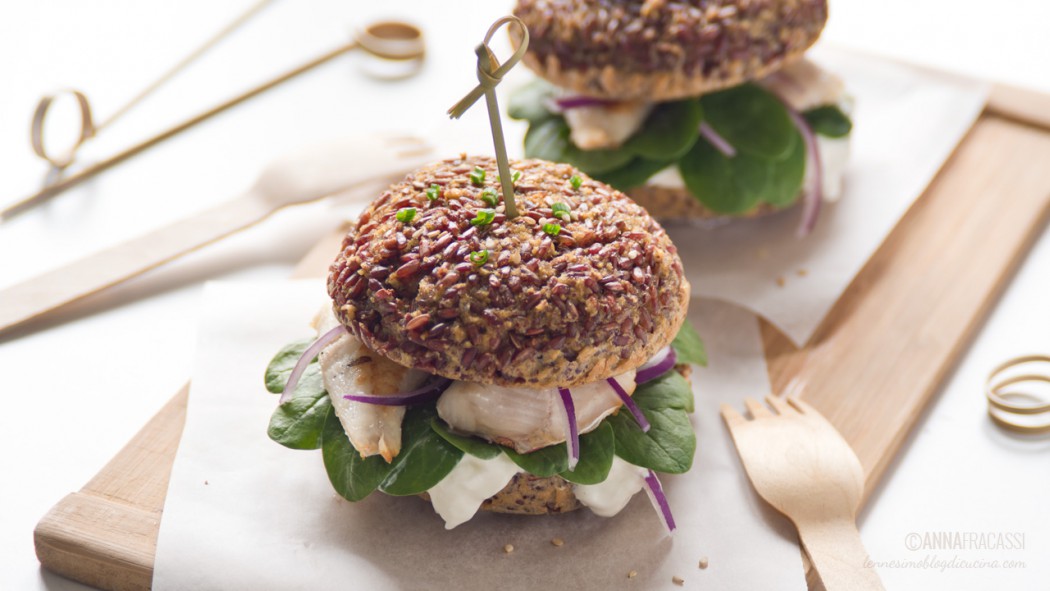 Rice burger con filetto di gallinella