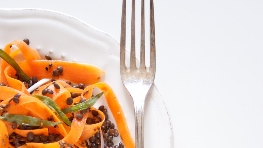 insalata marocchina di carote e lenticchie