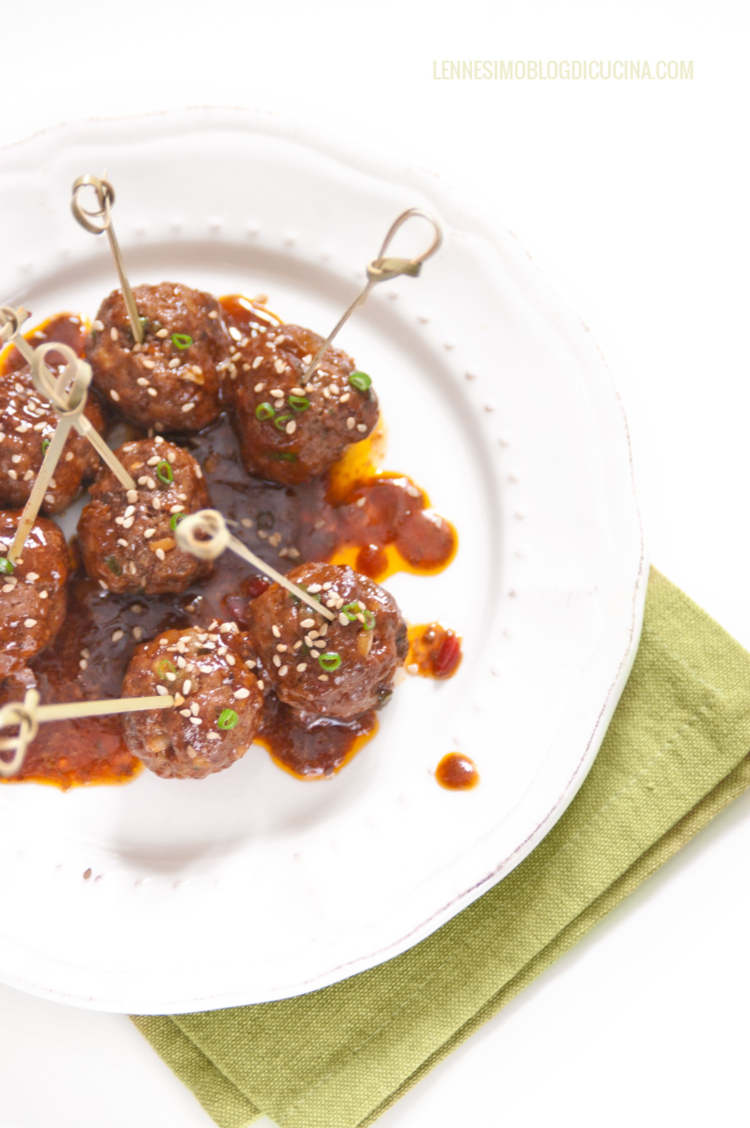 Asian meatballs: polpette di manzo all’orientale