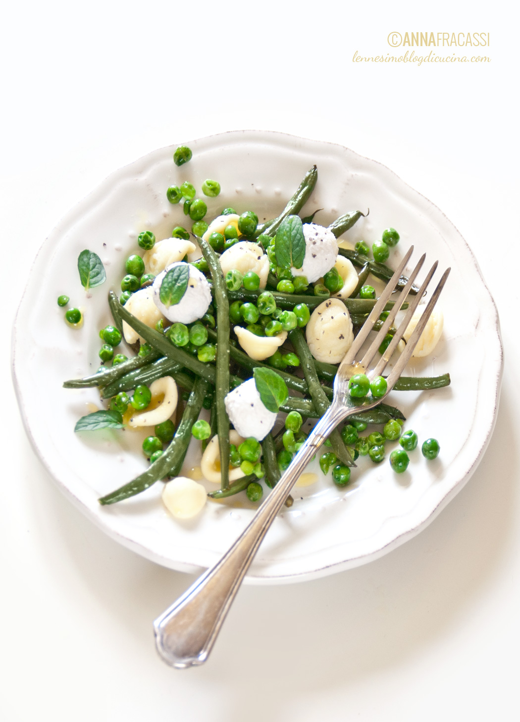 Orecchiette fredde alla menta