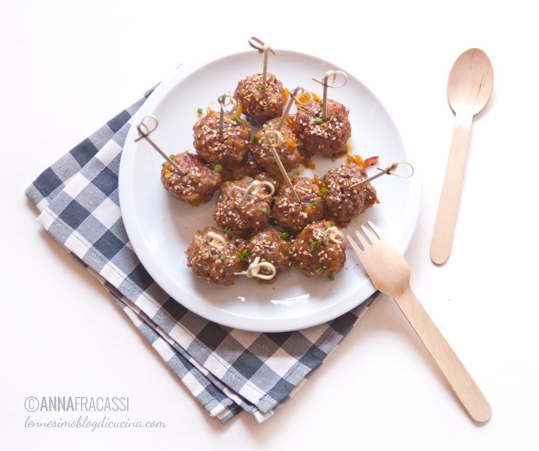 polpette asiatiche con chutney conservedicarattere