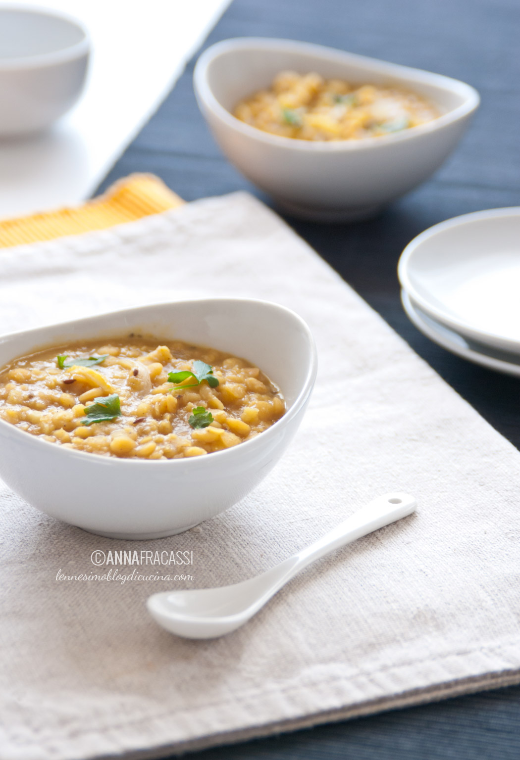 Toor Dal al limone e zenzero