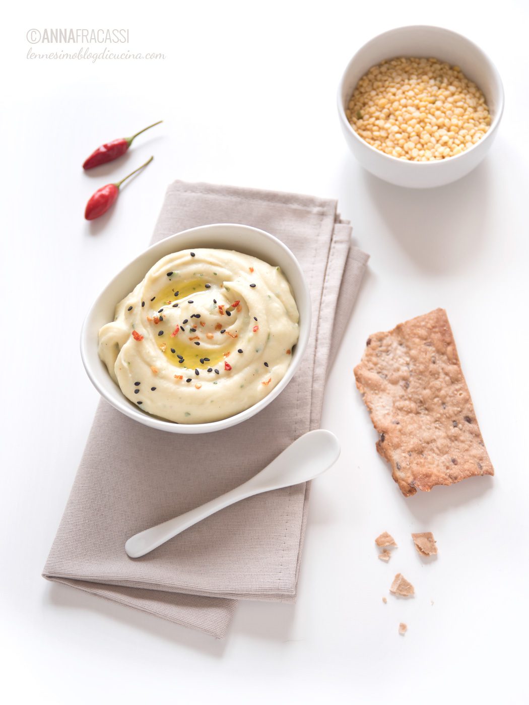 Hummus di fagioli azuki verdi