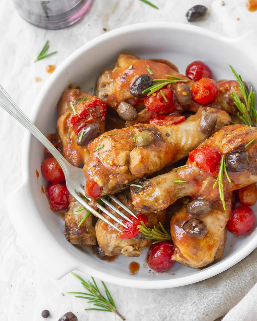 Cosce di pollo alla cacciatora: la ricetta toscana
