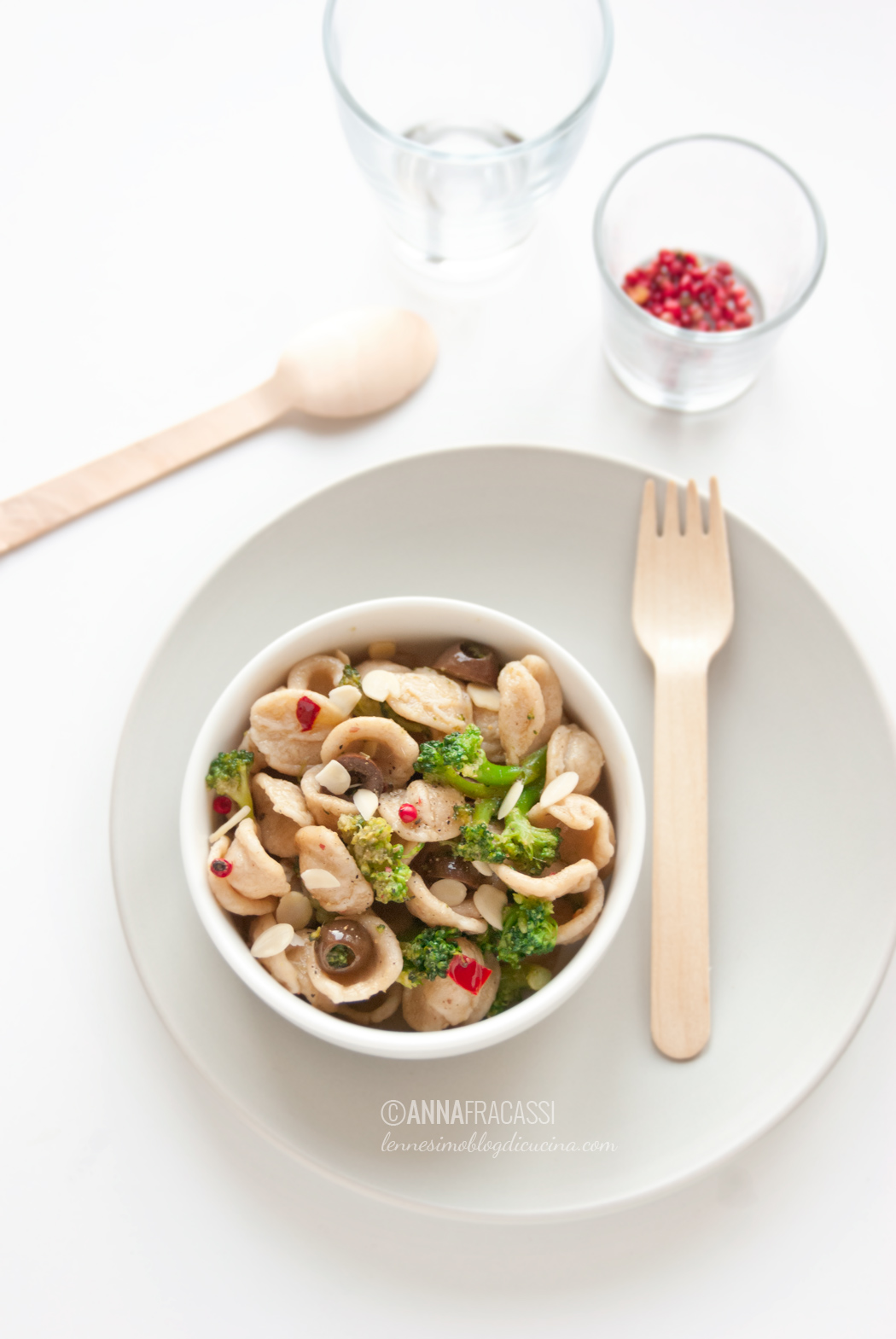 Le orecchiette con i broccoli, acciughe e olive di Manuela