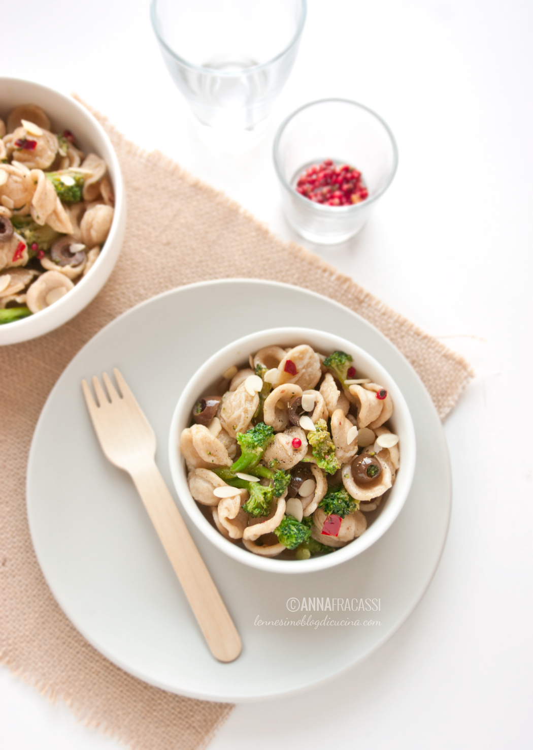 Le orecchiette con i broccoli, acciughe e olive di Manuela