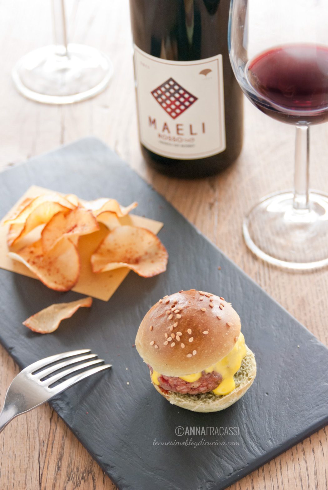 Mini burger di Fassona - vini Maeli - Mystic Burger