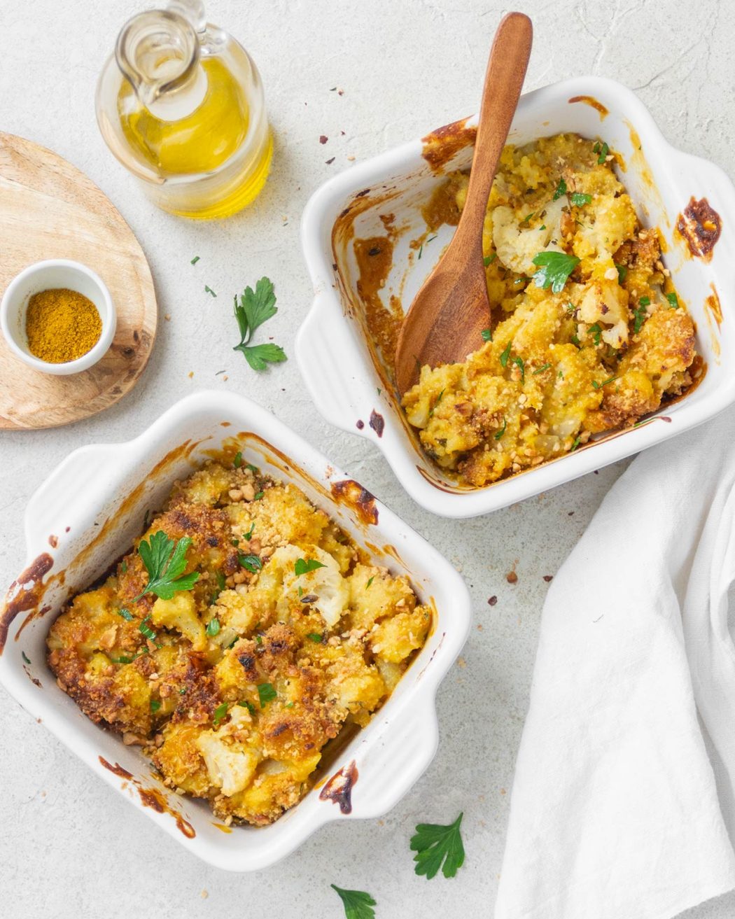 Cavolfiori gratinati al curry