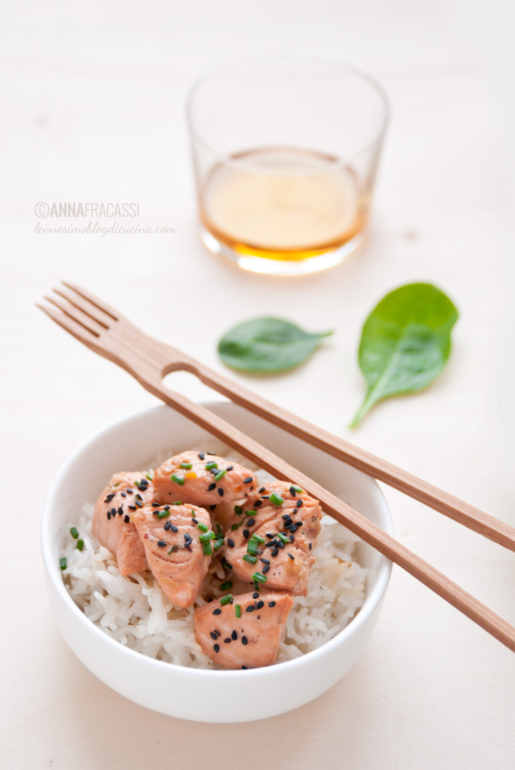 Filetti di salmone al Whisky con marinatura orientale