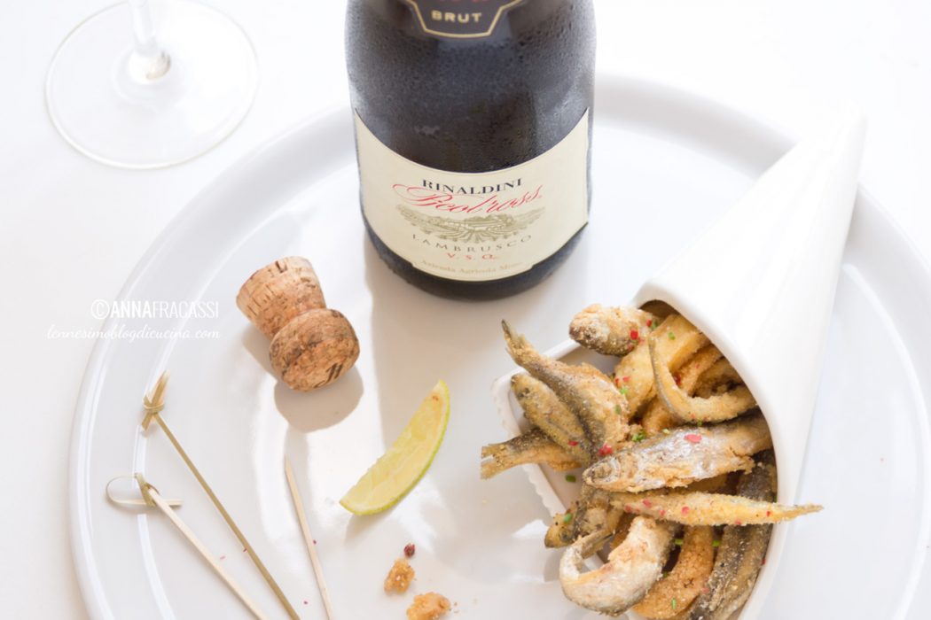 Frittura di paranza e Lambrusco Metodo Classico