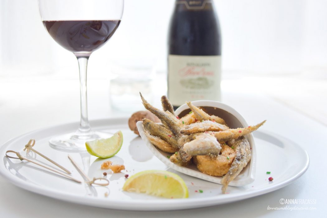 Frittura di paranza e Lambrusco Metodo Classico