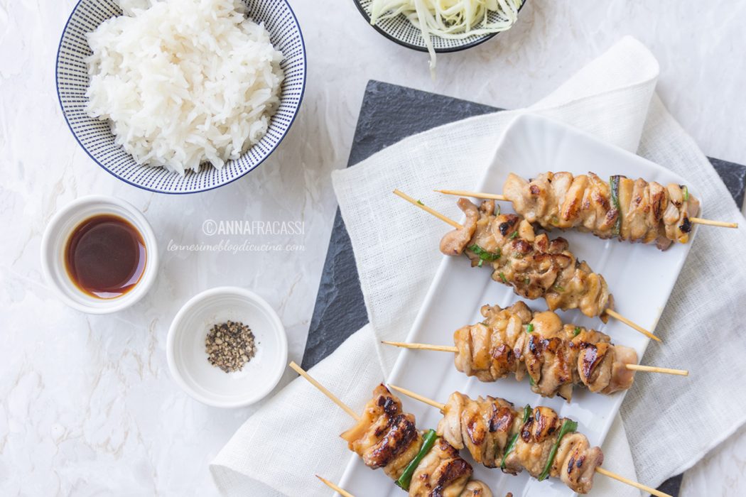 La ricetta degli yakitori, gli spiedini di pollo giapponesi