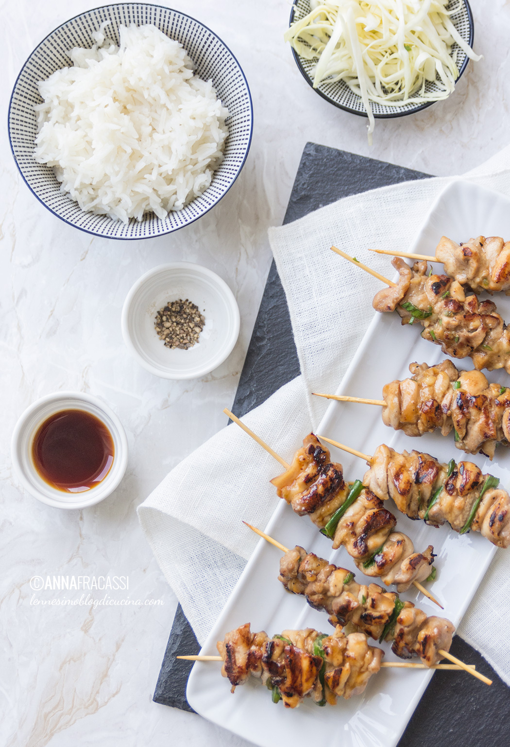 La ricetta degli yakitori, gli spiedini di pollo giapponesi