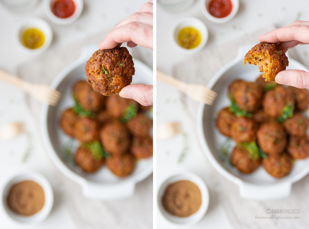 Polpette di zucca e macinato di carne