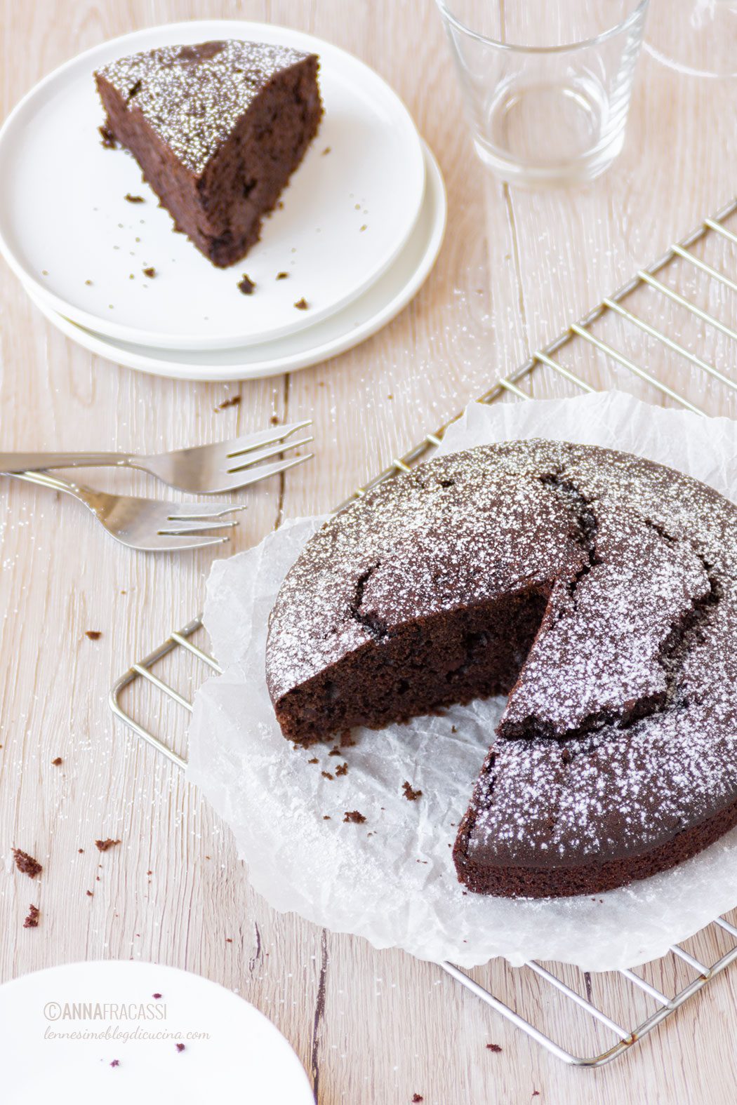 Torta al cioccolato fondente