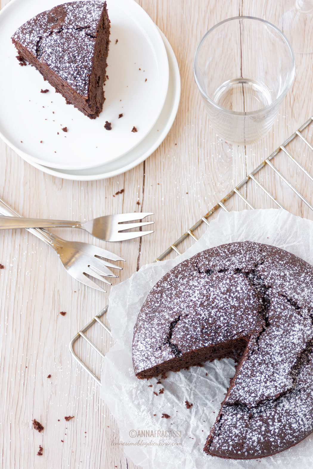 Torta al cioccolato fondente