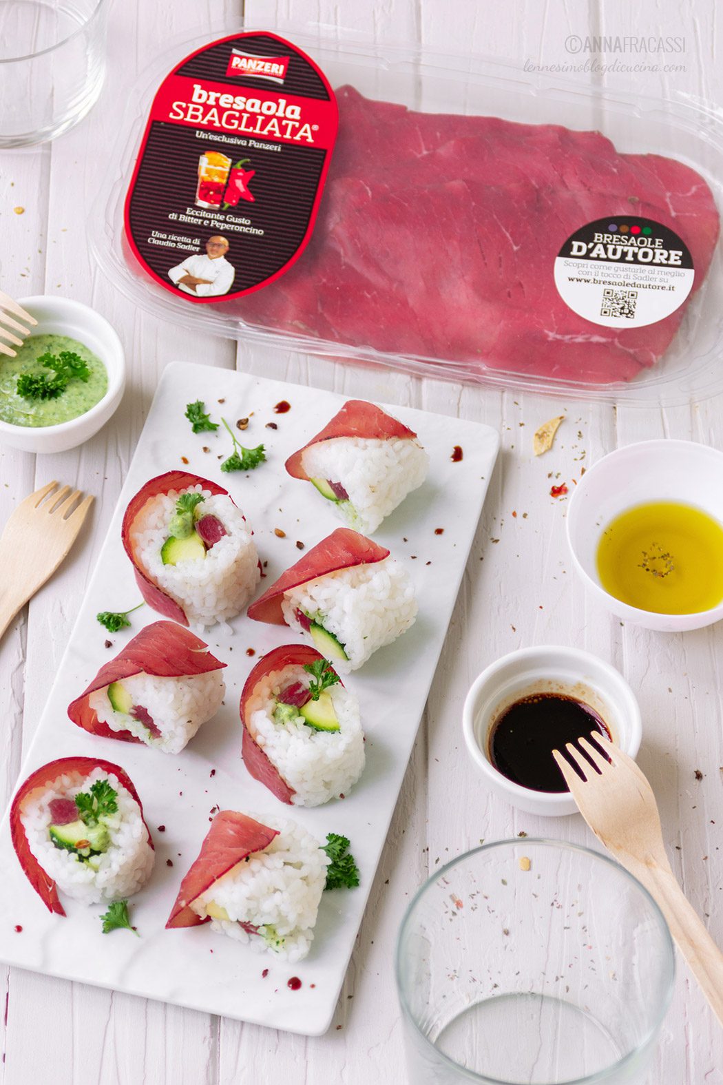 Sushi di bresaola: il mio sushi italiano