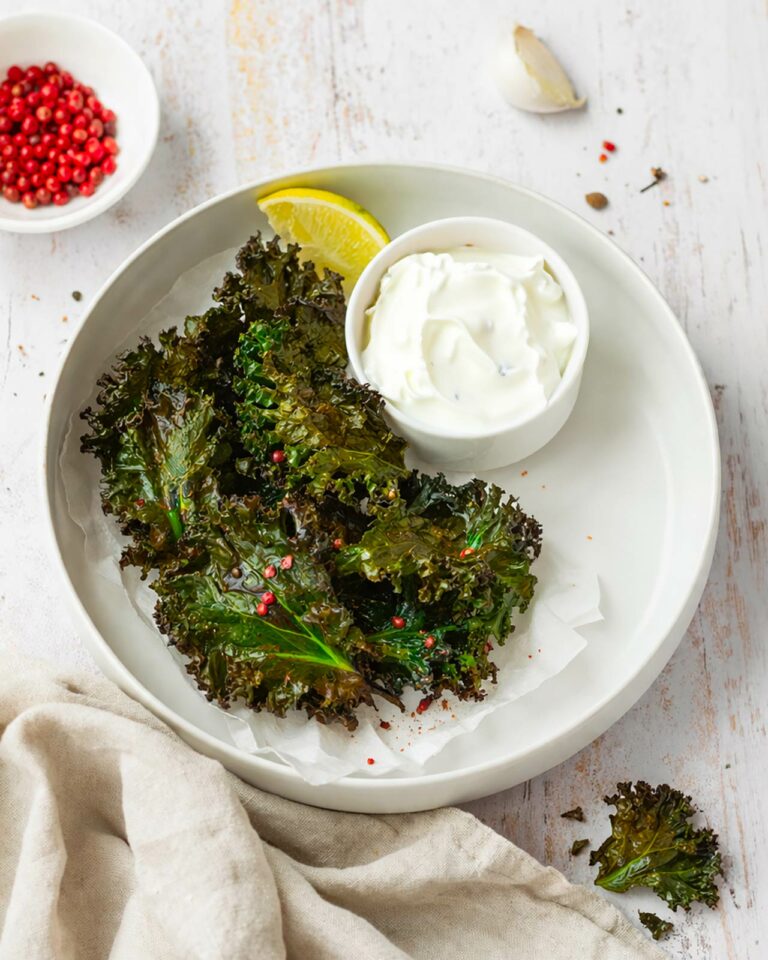 Chips di cavolo nero croccanti al forno