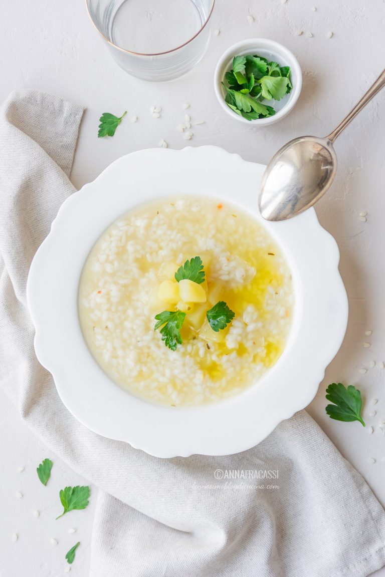 Minestra di riso e patate