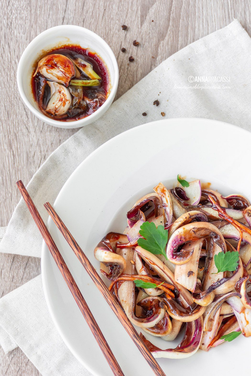 Radicchio saltato alla Sichuan