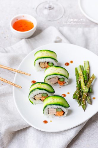 Uramaki di tonno: sushi da dispensa