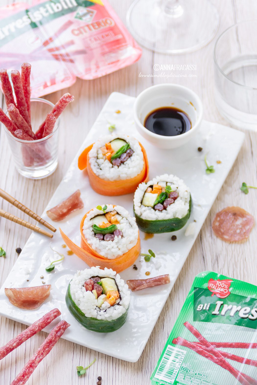 Sushi di salame, per aperitivi "irresistibili"