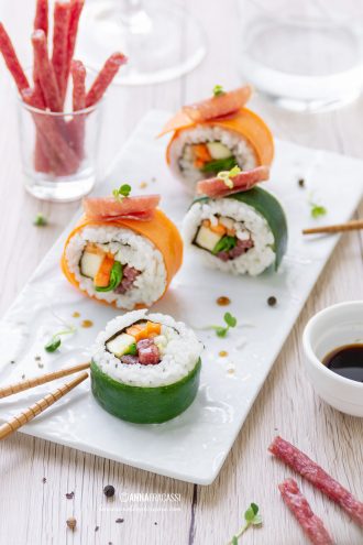 Sushi di salame, per aperitivi "irresistibili"
