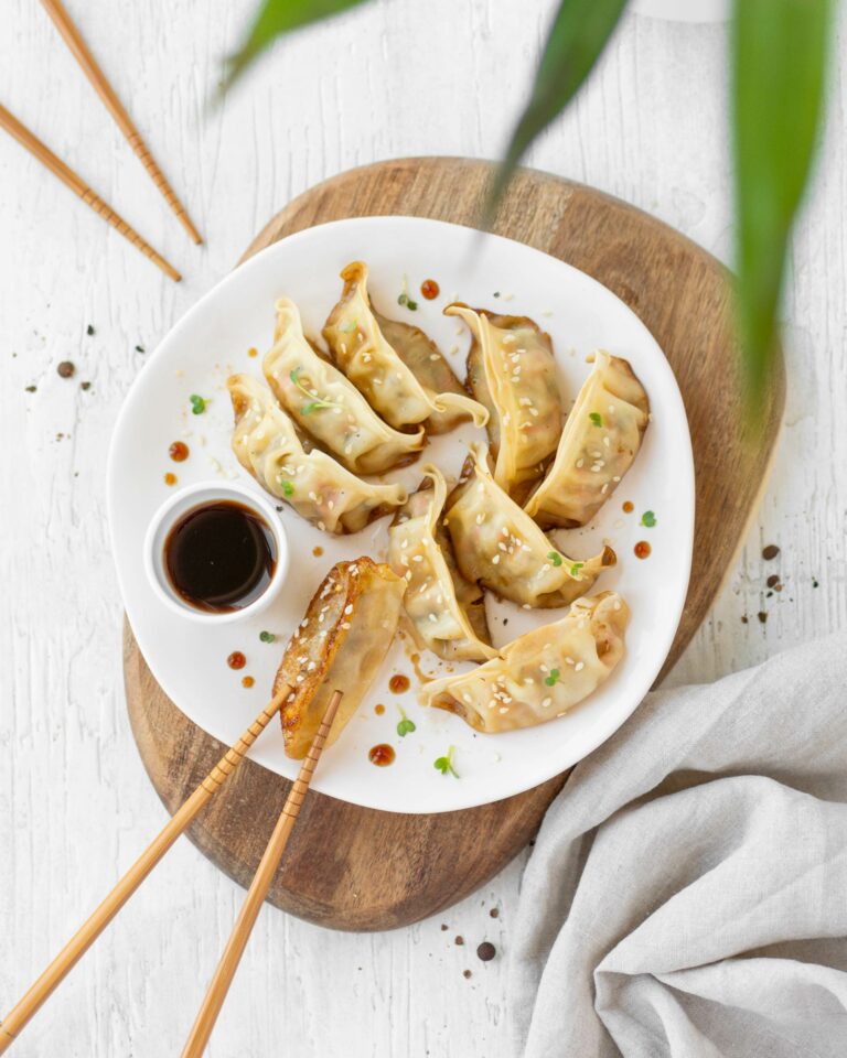 Gyoza: ravioli giapponesi di carne alla piastra