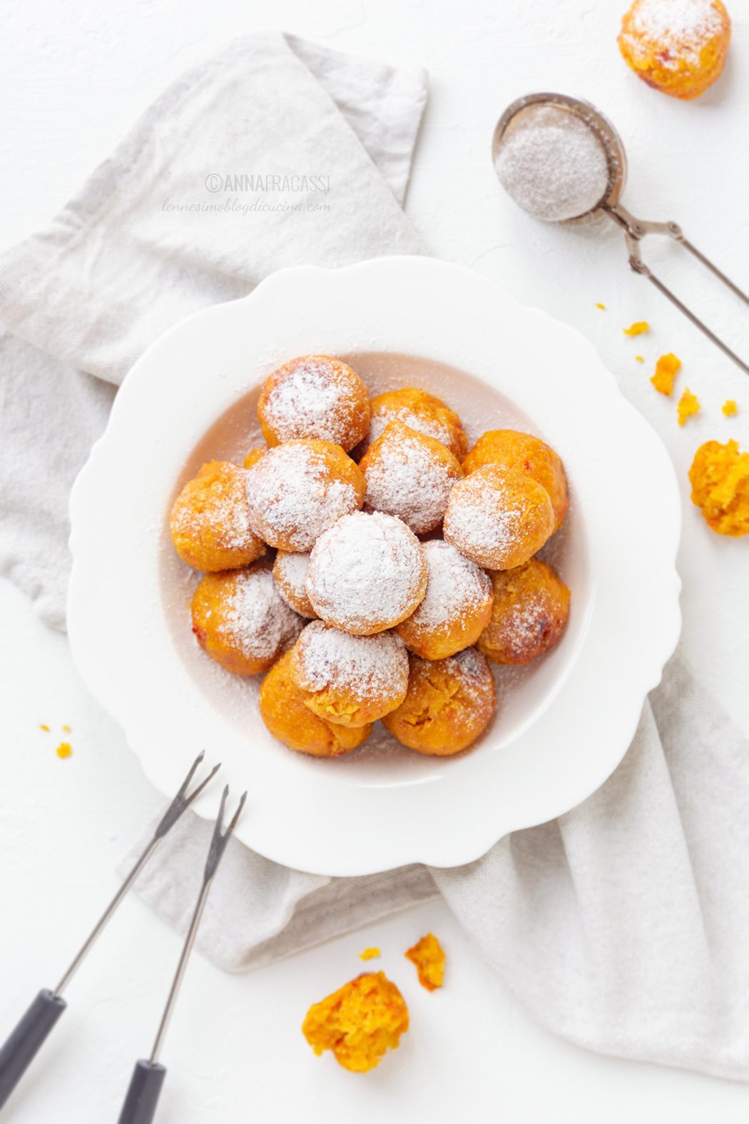 Dolci frittelle di zucca al forno