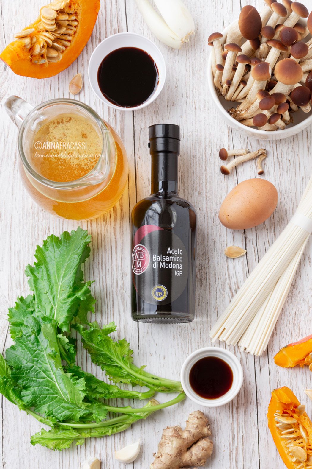 Ramen vegetariano con Aceto Balsamico di Modena IGP