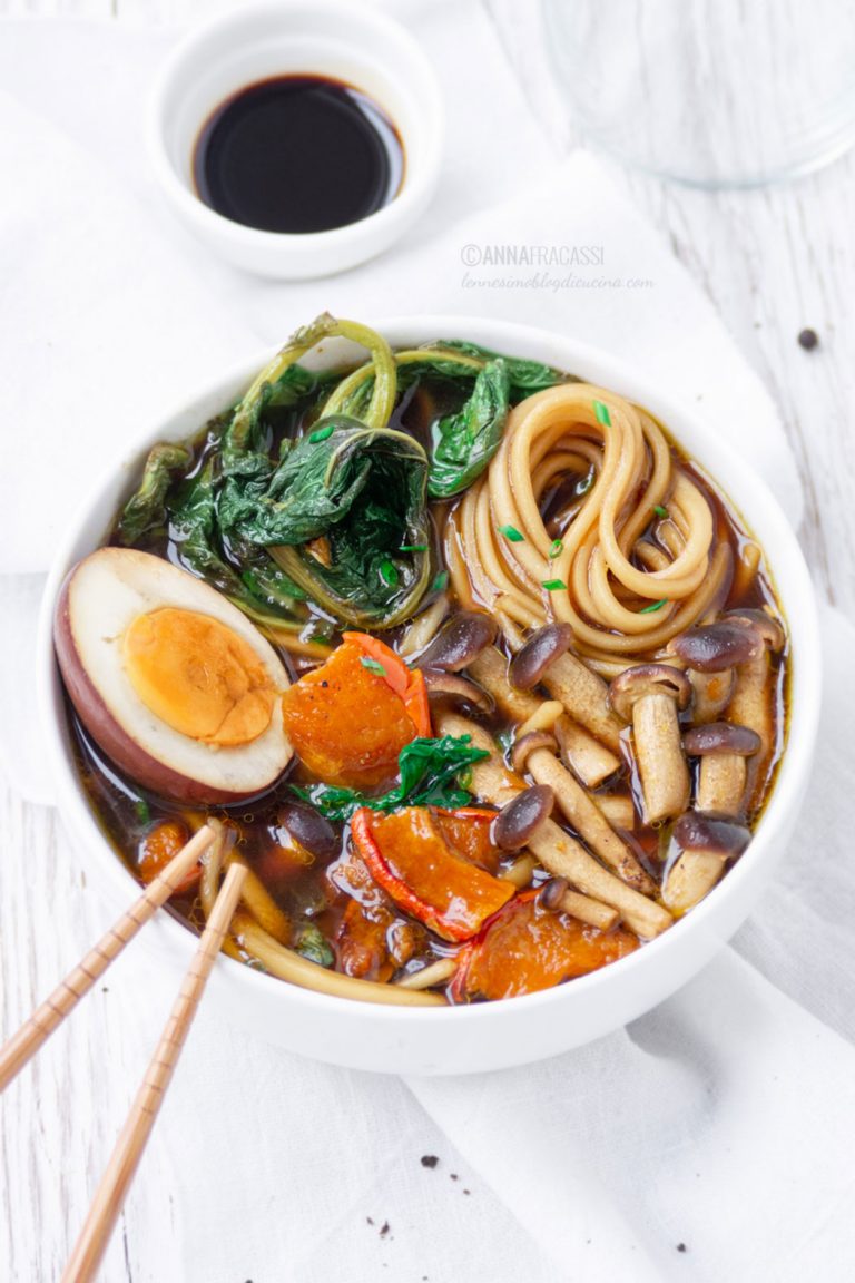 Ramen vegetariano con Aceto Balsamico di Modena IGP