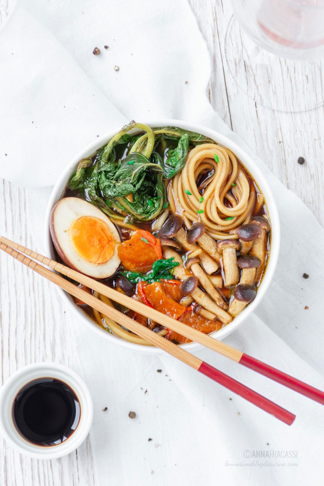 Ramen vegetariano con Aceto Balsamico di Modena IGP