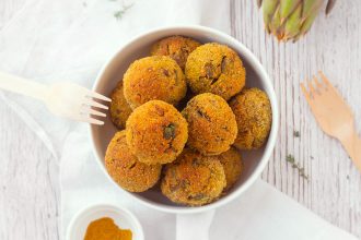 polpette di carciofi e patate al forno