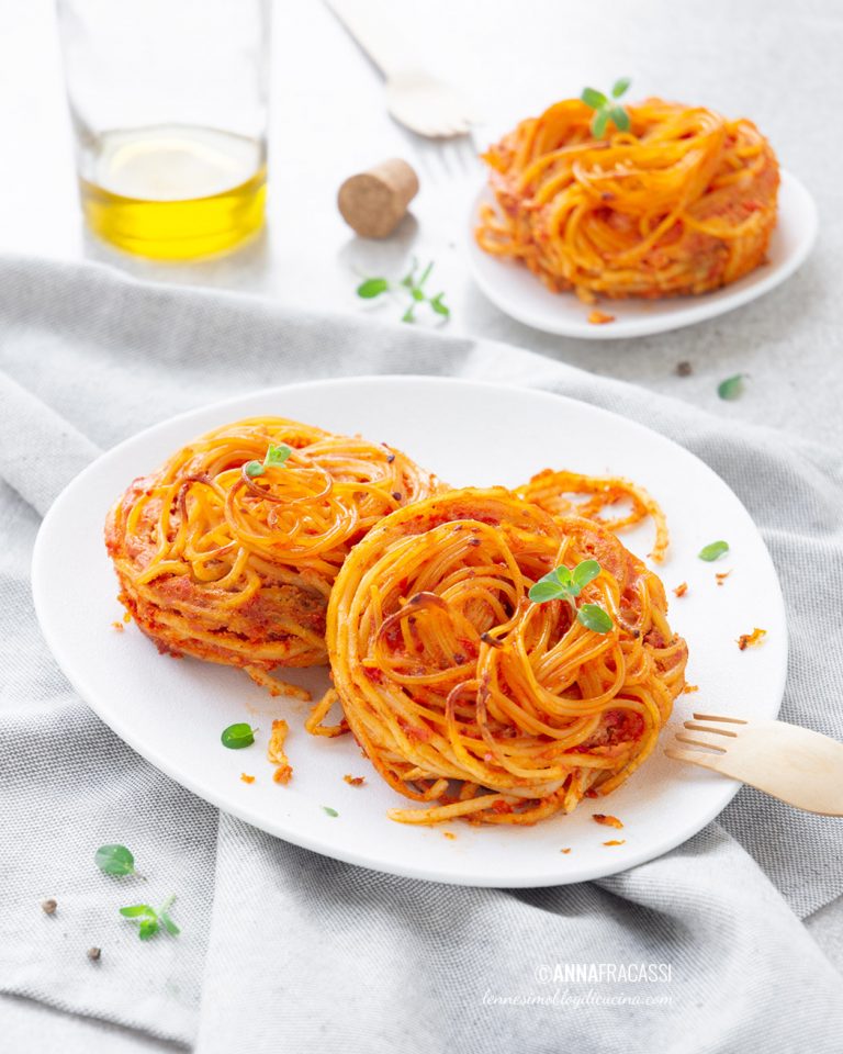 Frittata di spaghetti al pomodoro