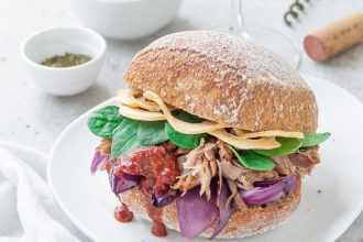 Valtellina burger di stinco con salsa BBQ allo Sforzato di Valtellina