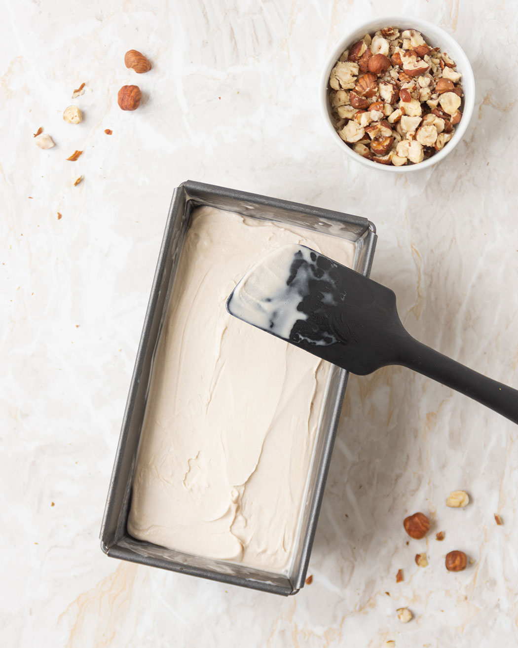 Gelato alla nocciola senza gelatiera