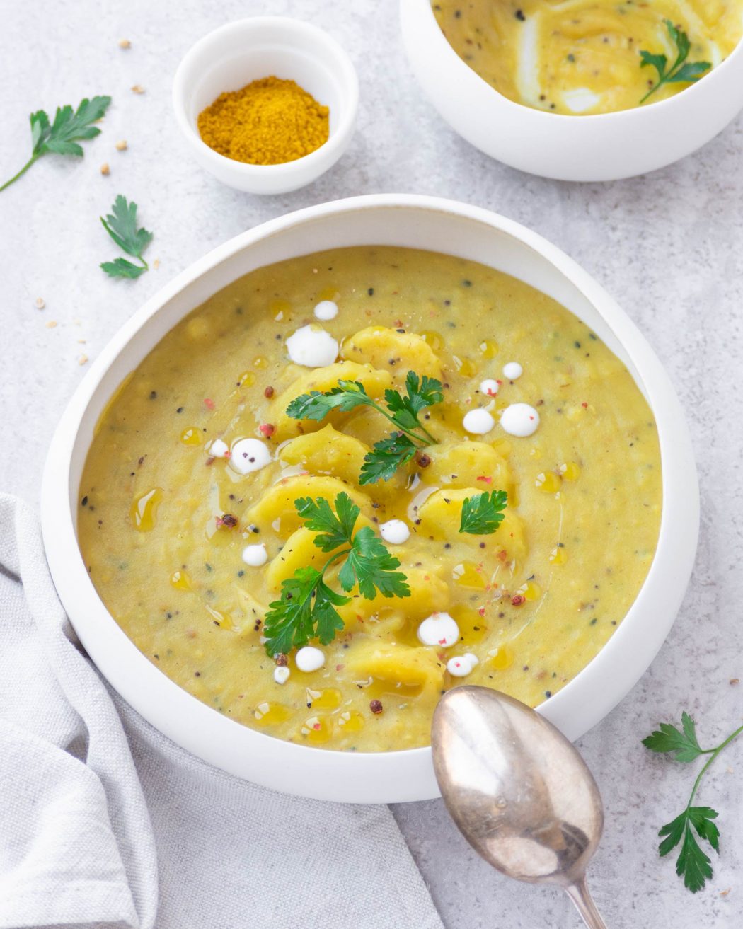 aloo curry - vellutata di patate all'indiana