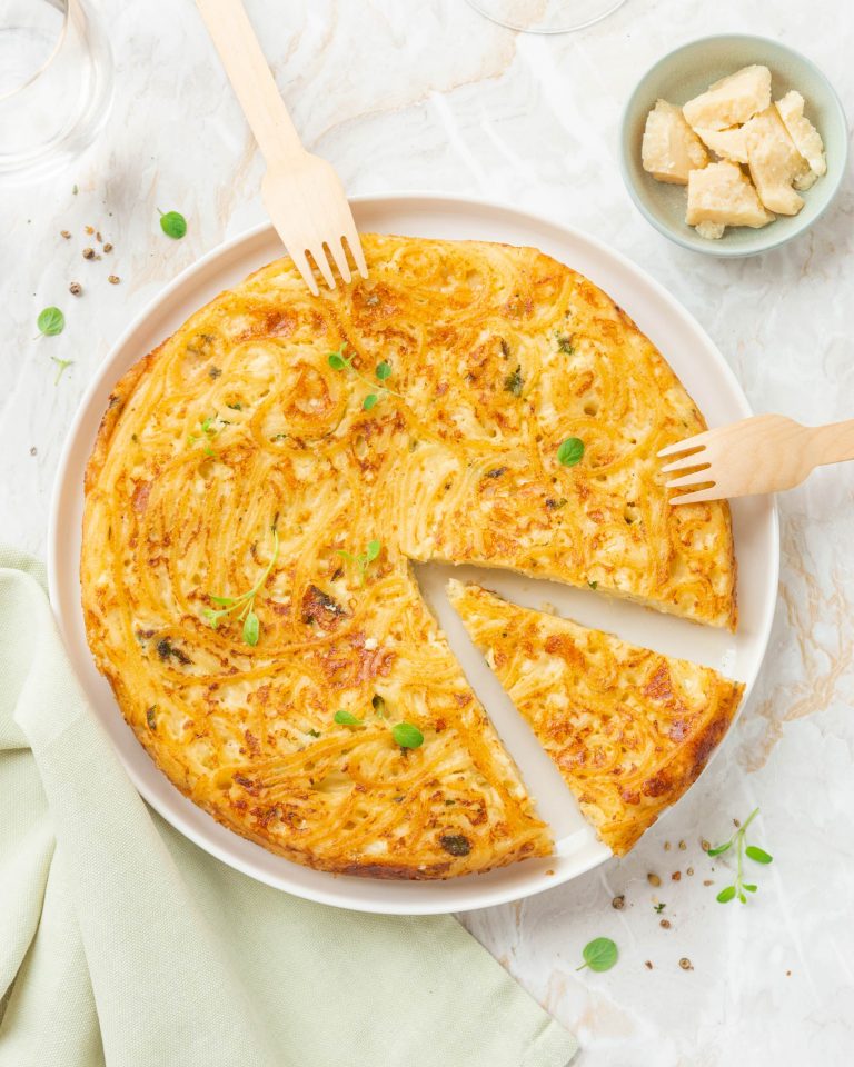 Frittata di spaghetti al formaggio