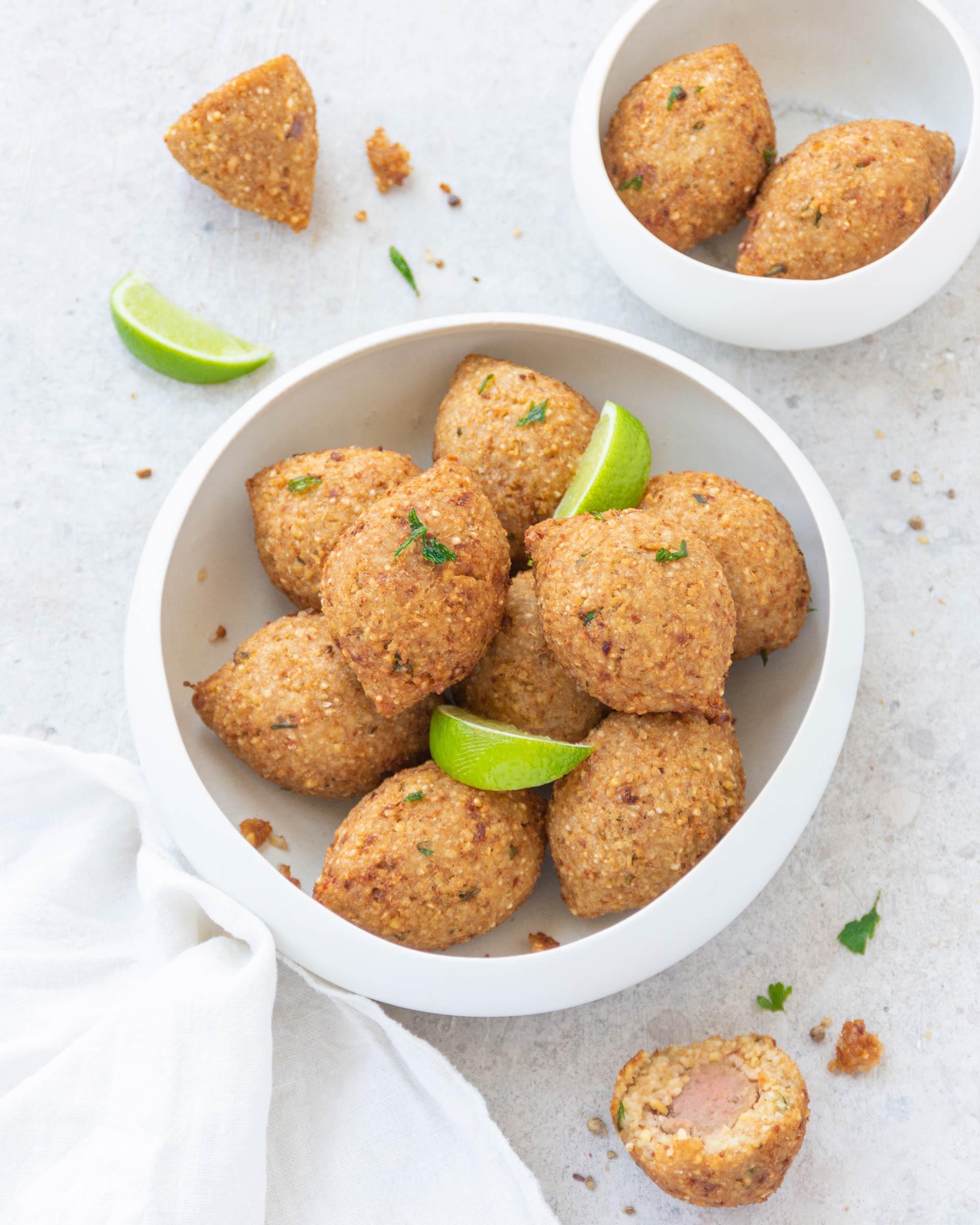 Kibbeh: crocchette di bulgur ripiene di carne