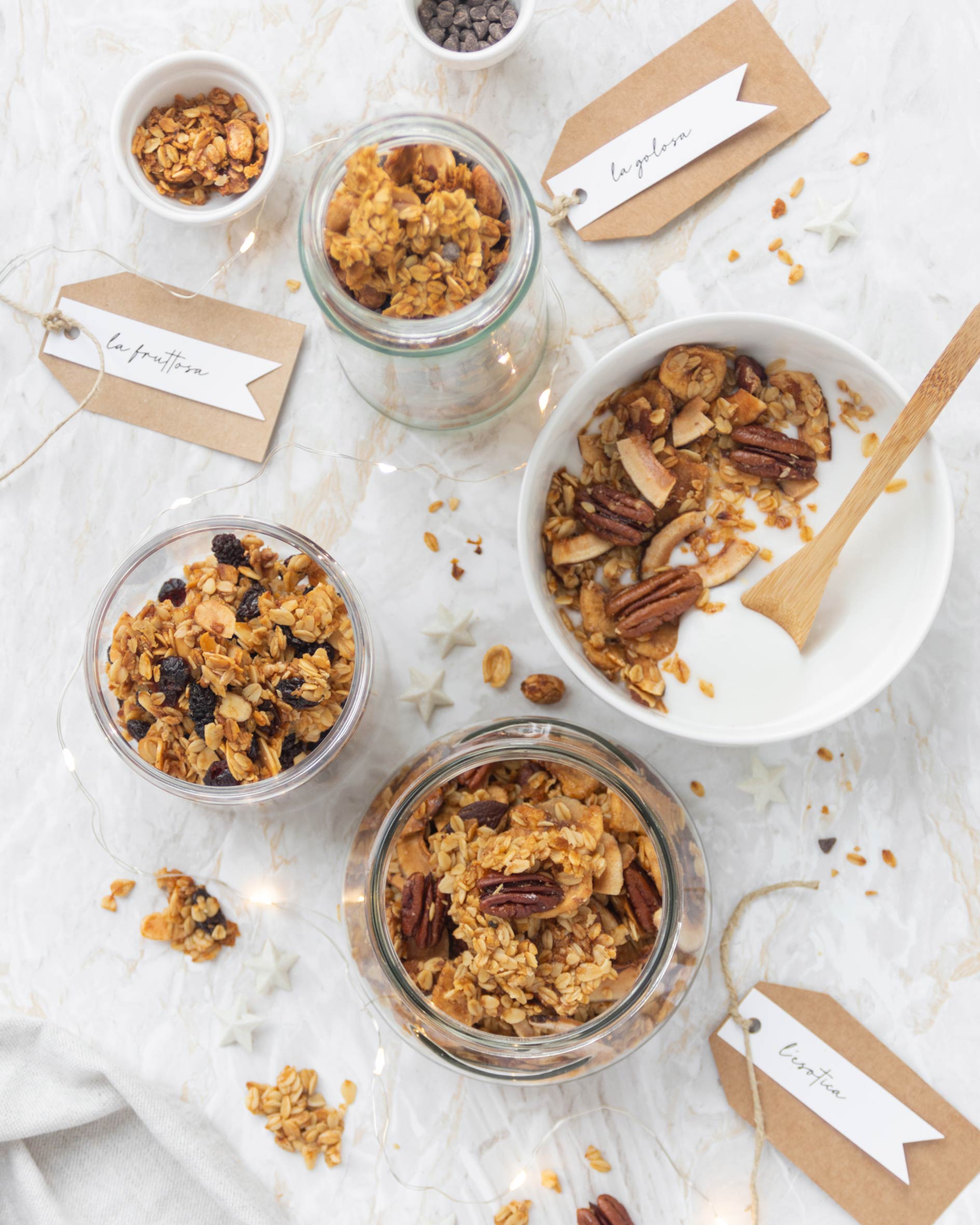 Granola in vasetto: 3 idee da regalare