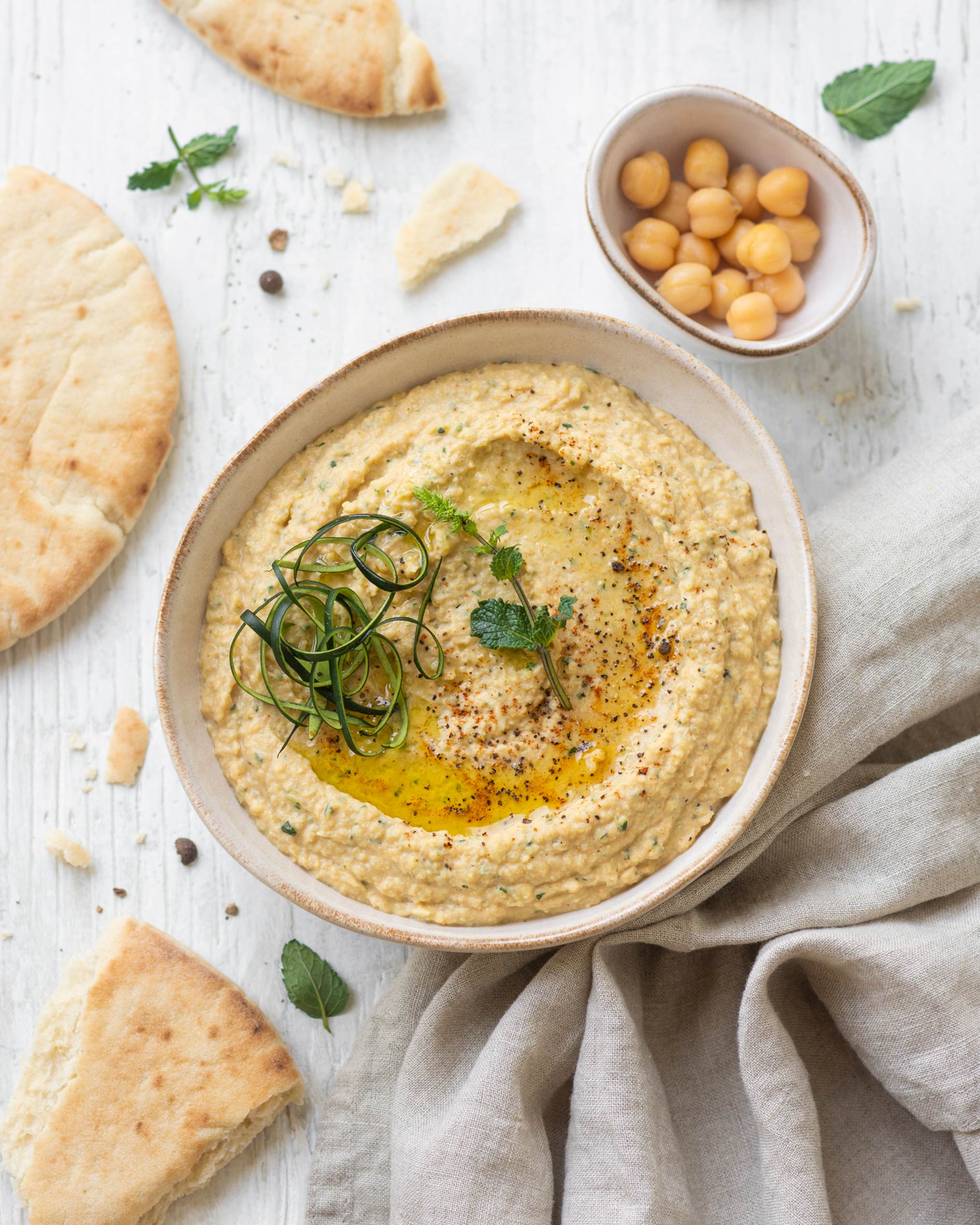 Hummus di ceci e zucchine