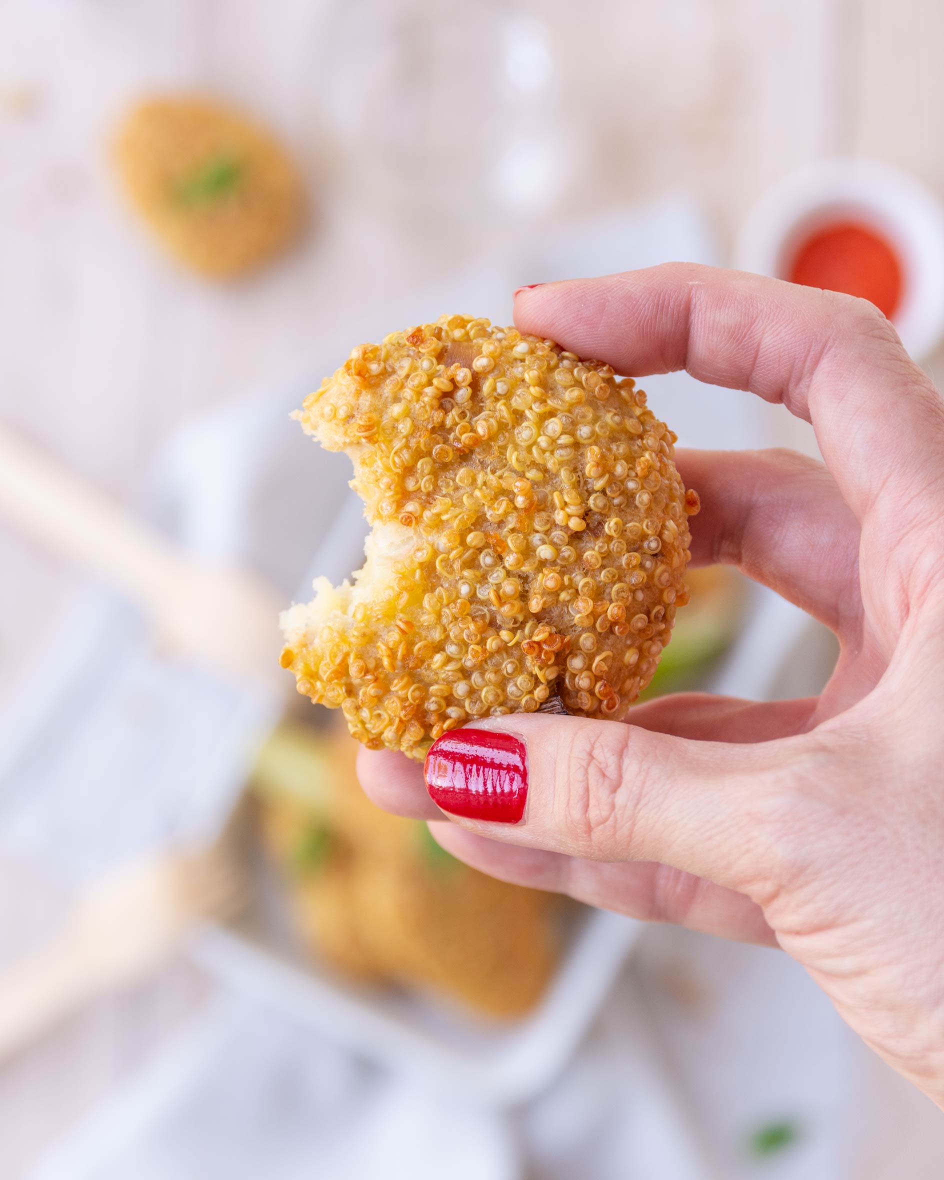 polpette di quinoa e lenticchie